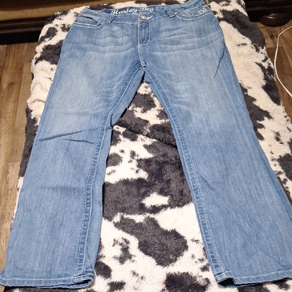 Harley-Davidson Women's Light Blue Boot Cut Jeans